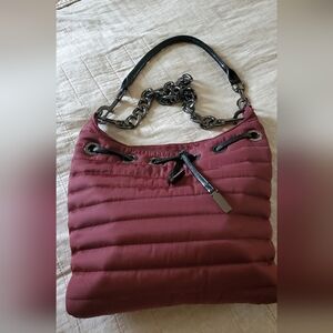 Shoulder/Crossbody Think Royln Burgundy Nylon bag